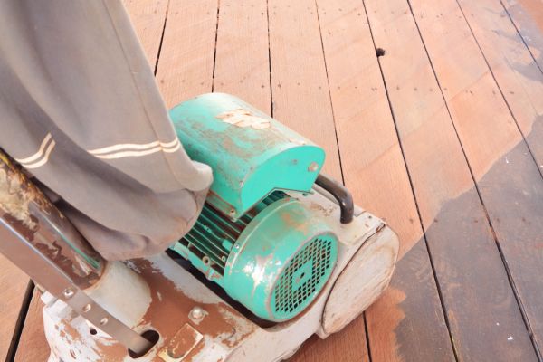 Cedar Deck Sanding in Roseville